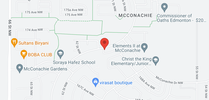 map of 1057 MCCONACHIE BV NW